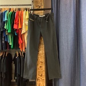 Vintage Diesel Dark Gray Straight-Leg Denim Pants